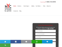 Tablet Screenshot of nycstonecare.com